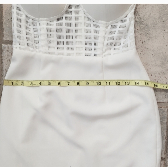 NBD X REVOLVE 4AM White Caged Bustier Midi Bridal Midi Dress sz S - Picture 13 of 13